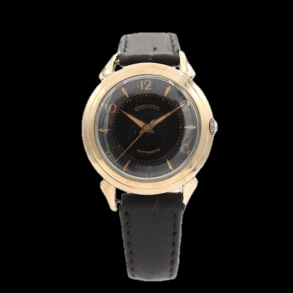 Vintage 1956 Hamilton K-402 Men's Automatic Wristwatch 661 Swiss 10k GF - Picture 1 of 5